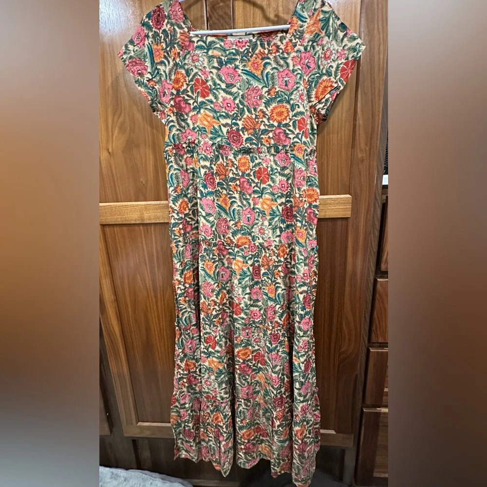 NATURAL LIFE Colorful Floral Maxi Dress - Picture 2 of 5